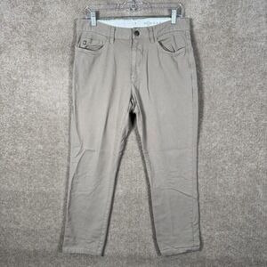 Linksoul Chino Pants Mens 31x27 Beige Stretch Khakis Straight Leg Golf Casual